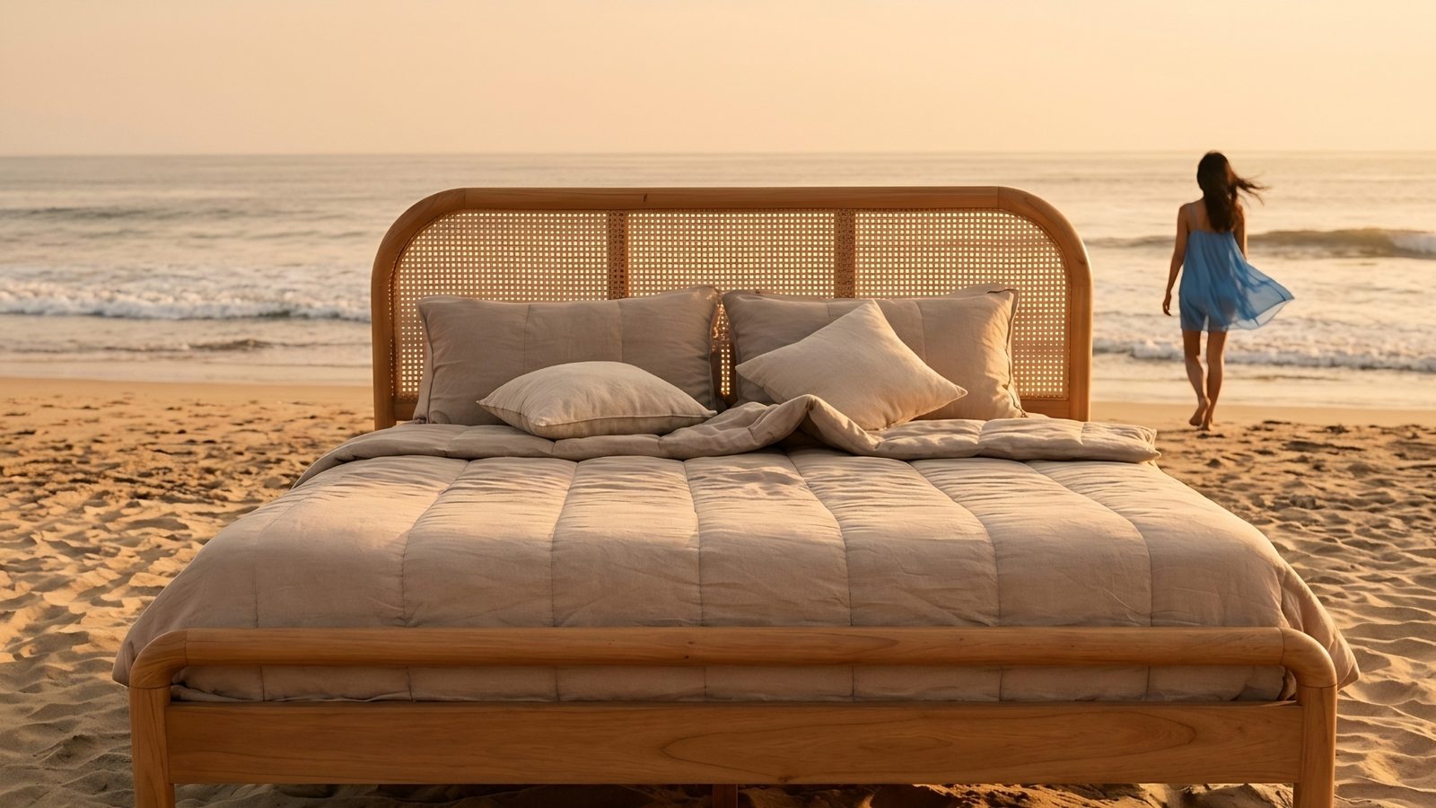 Rattan Arch Bed
